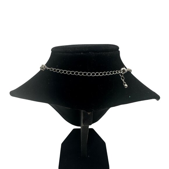 Silver-Tone Multi-Strand Chain Necklace With Adjustable Clasp - Picture 4 of 4